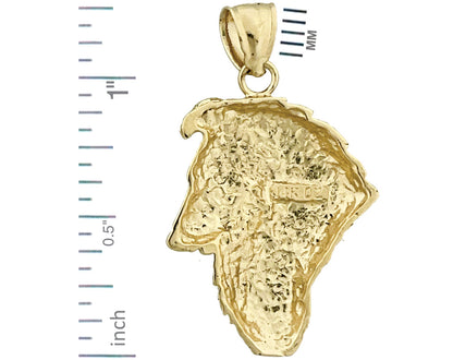 Hundekopf-Anhänger Collie aus 14K Gold
