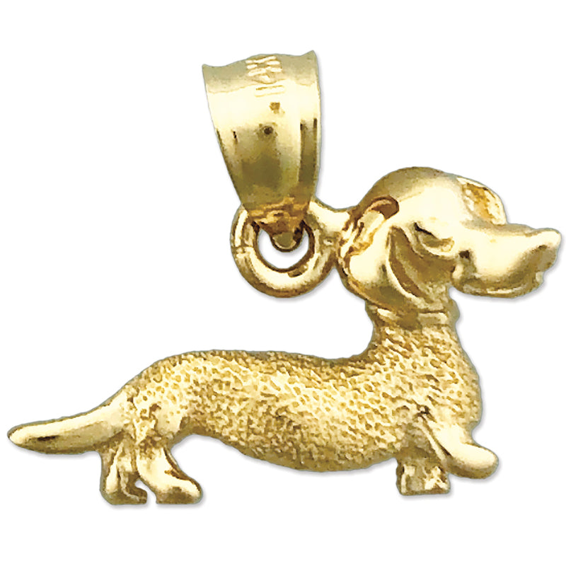 14K Gold Dackel-Charm
