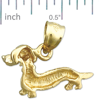 14K Gold Dackel-Charm