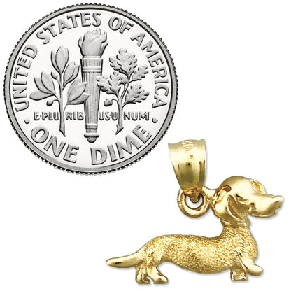 14K Gold Dackel-Charm