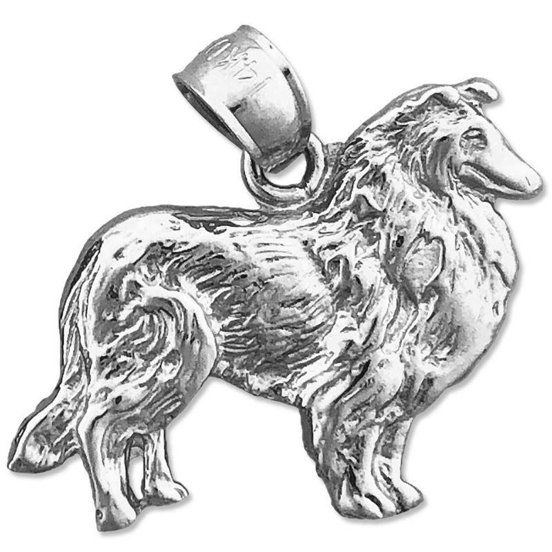 585 Gold Collie-Anhänger