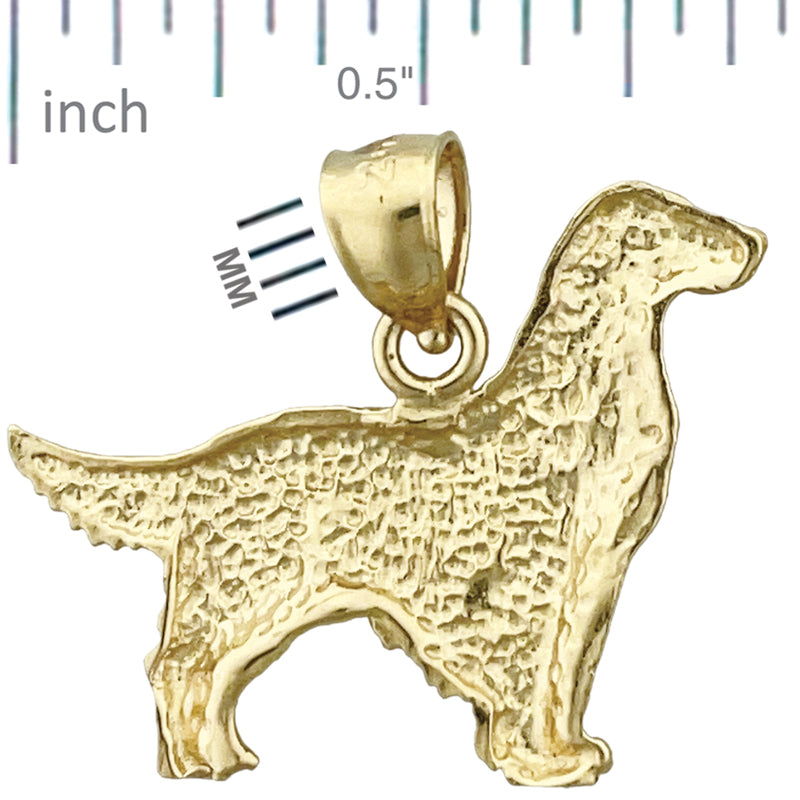 14K Gold Anhänger „Irish Setter Hund“