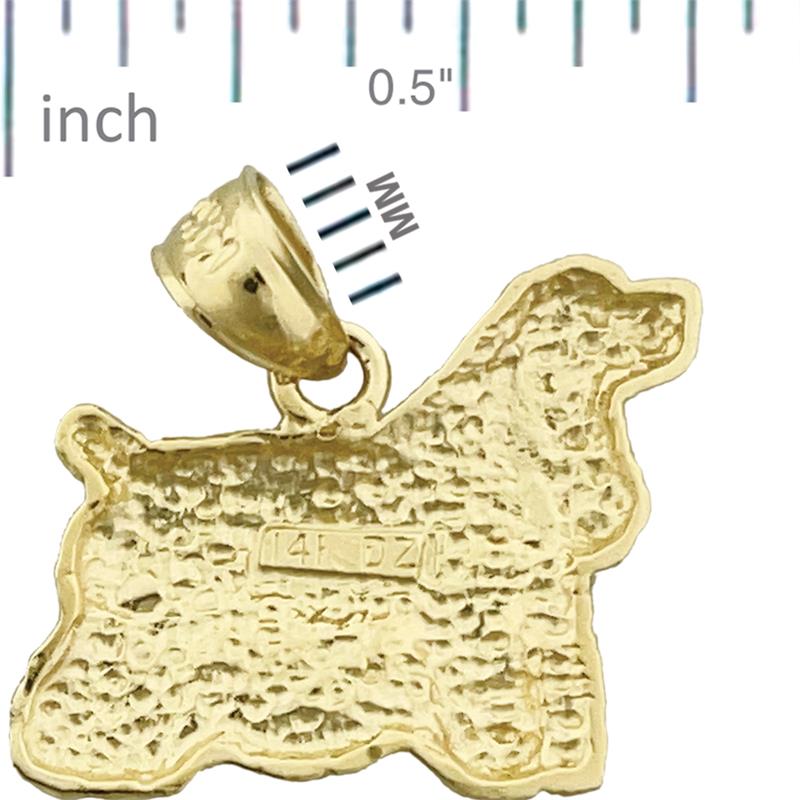 14K Gold American-Cocker-Spaniel-Charm