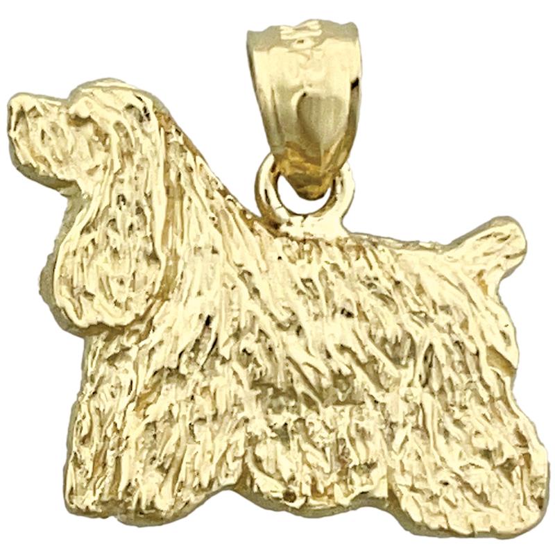14K Gold American-Cocker-Spaniel-Charm