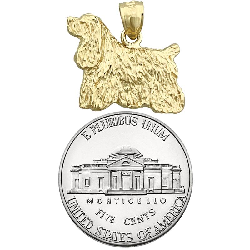 14K Gold American-Cocker-Spaniel-Charm