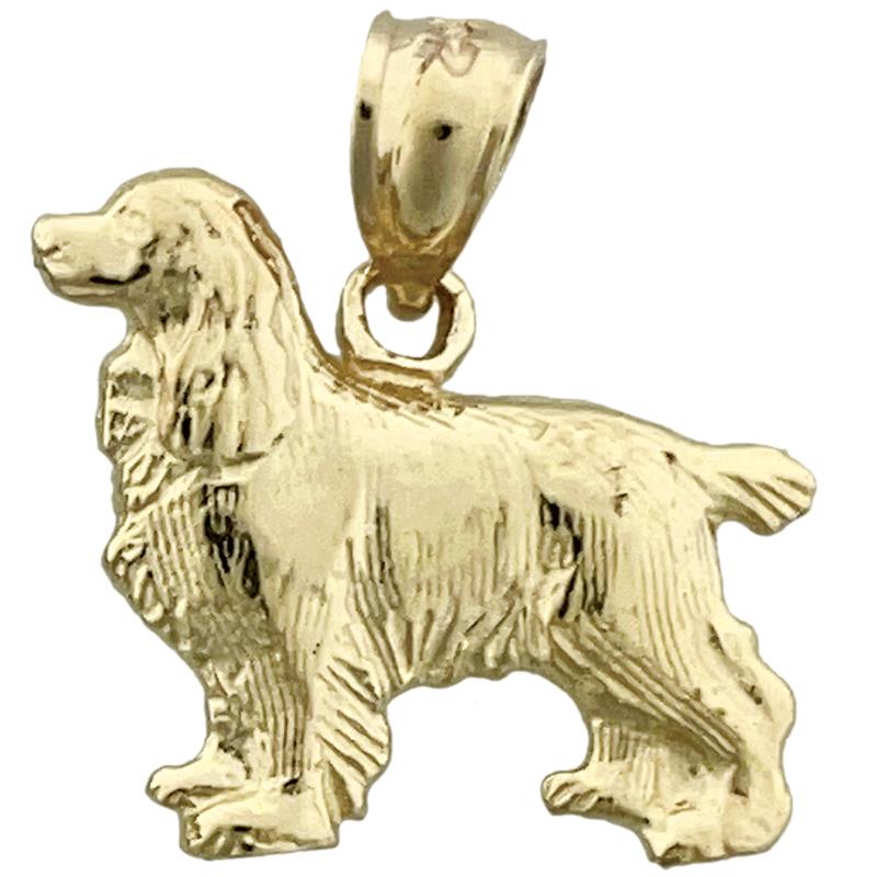 585 Gold Spaniel-Charm