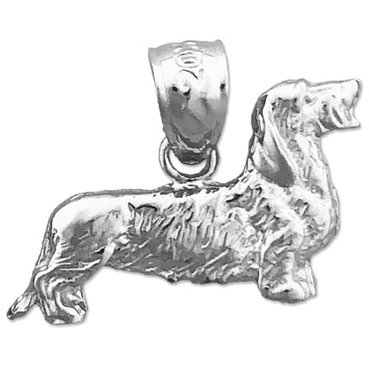 14K Gold 18mm Rauhaardackel-Charm