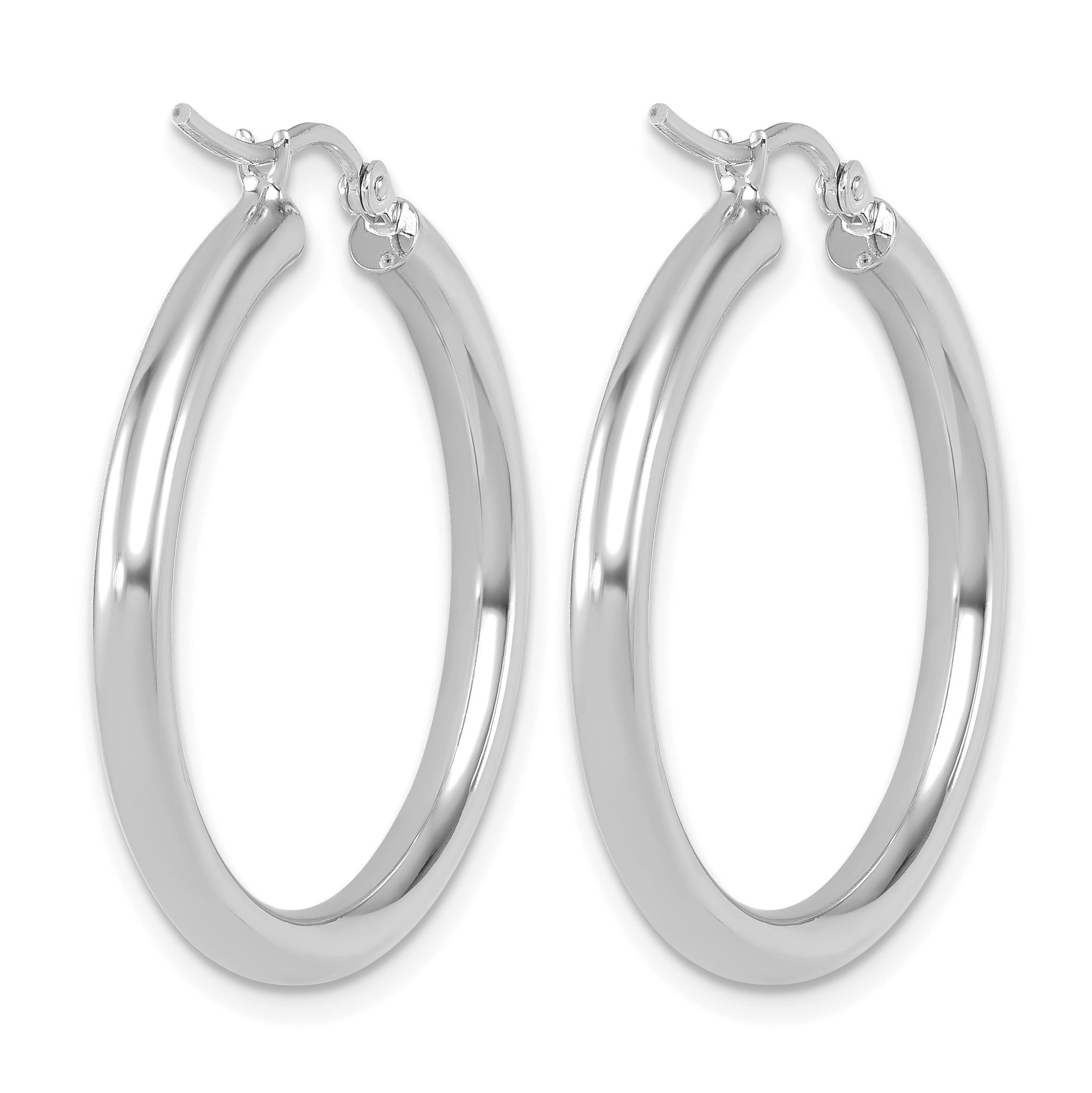 14K Weißgold Ohrstecker mit 0,20 ct. Diamanten (I2, K-L) und Push-on-Verschluss
