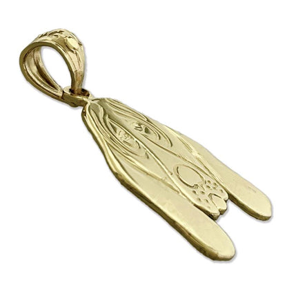 Bloodhound-Gesicht-Anhänger aus 14K Gold