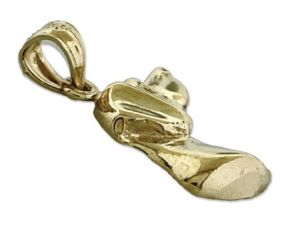14K Gold Labrador Retriever Kopf-Charm Seitenansicht