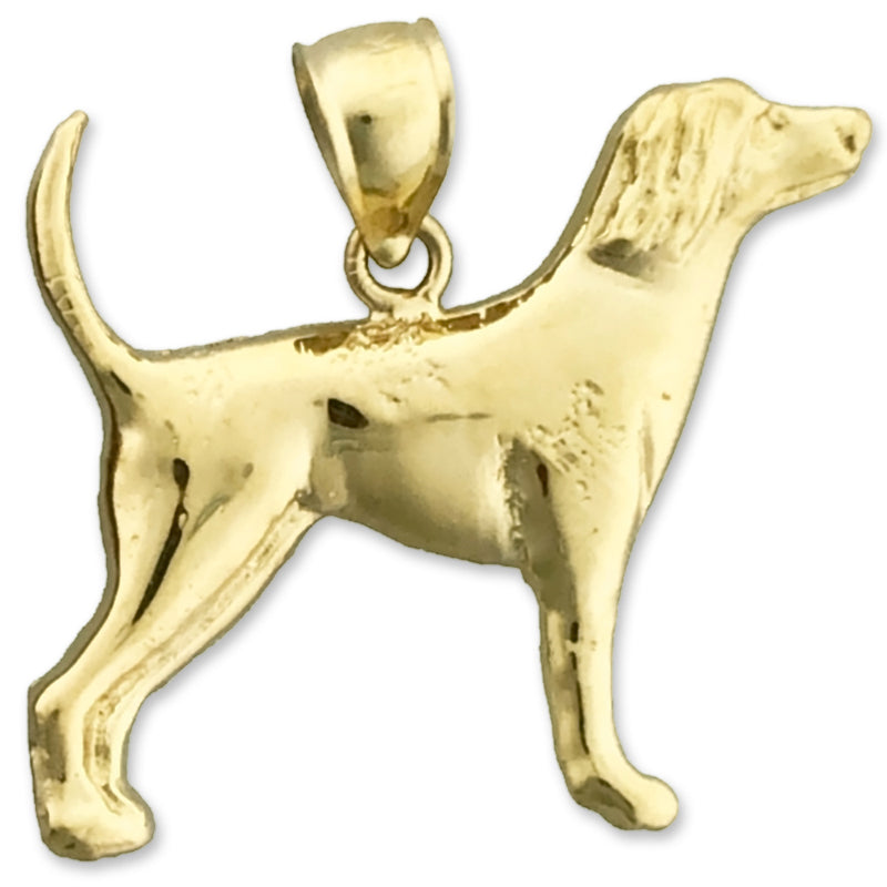 14K Gold Englischer Vorstehhund-Anhänger