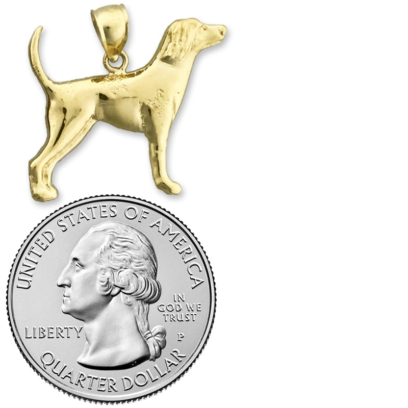 14K Gold Englischer Vorstehhund-Anhänger