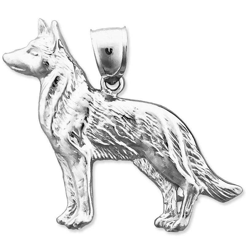 Schäferhund-Anhänger aus 14K Gold
