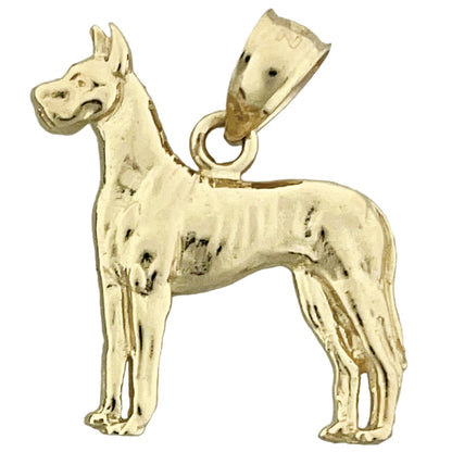 14K Gold Deutsche-Dogge-Anhänger