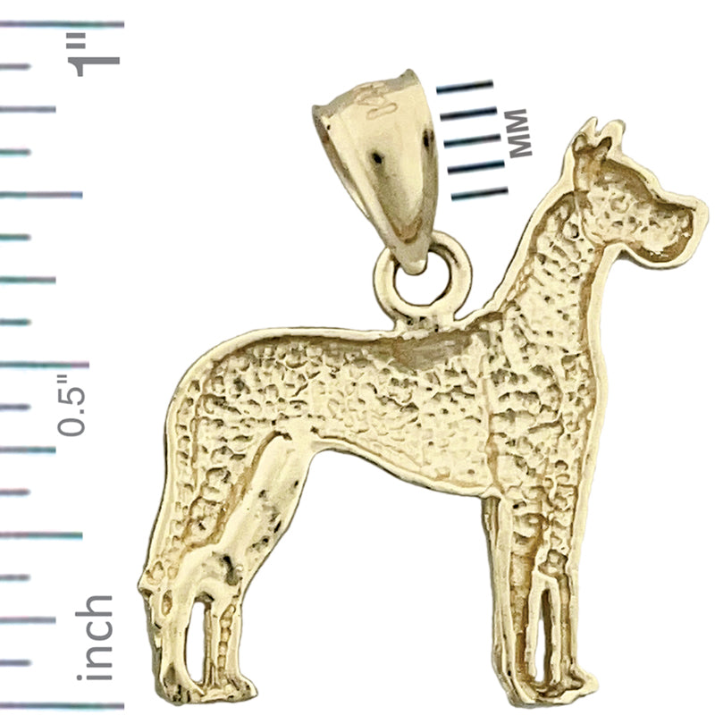 14K Gold Deutsche-Dogge-Anhänger
