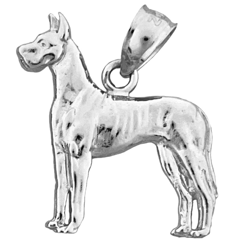 14K Gold Deutsche-Dogge-Anhänger