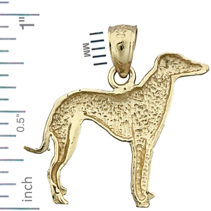 585 Gold Windhund-Anhänger
