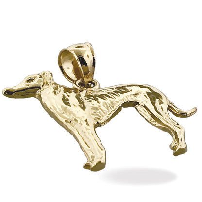 585 Gold Windhund-Anhänger