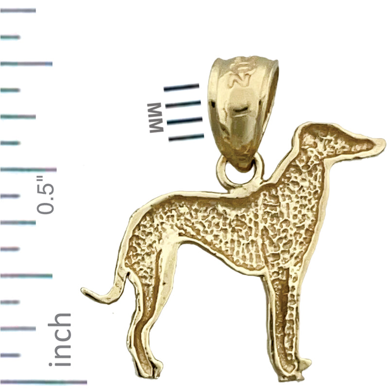 14K Gold Greyhound-Charm