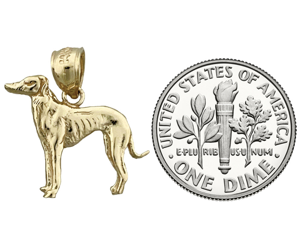 14K Gold Greyhound-Charm