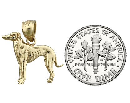 14K Gold Greyhound-Charm