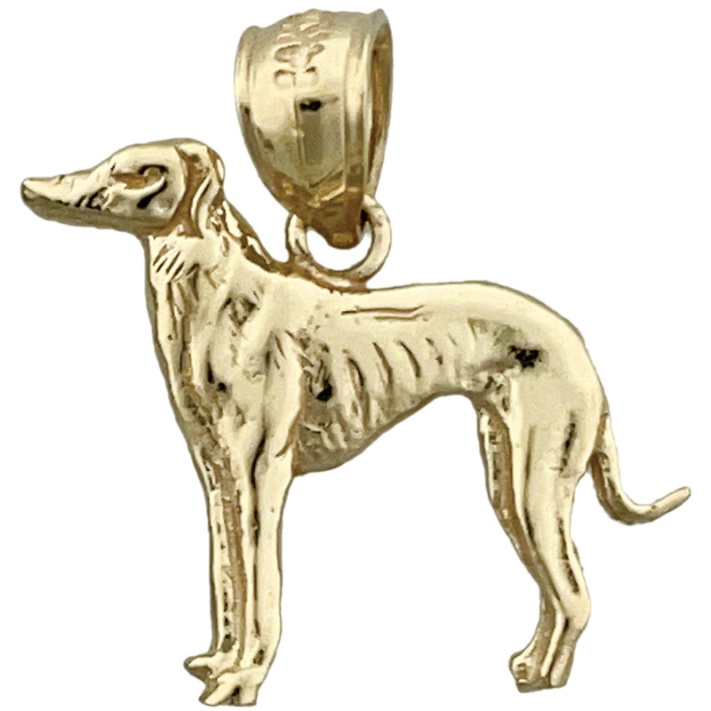 14K Gold Greyhound-Charm