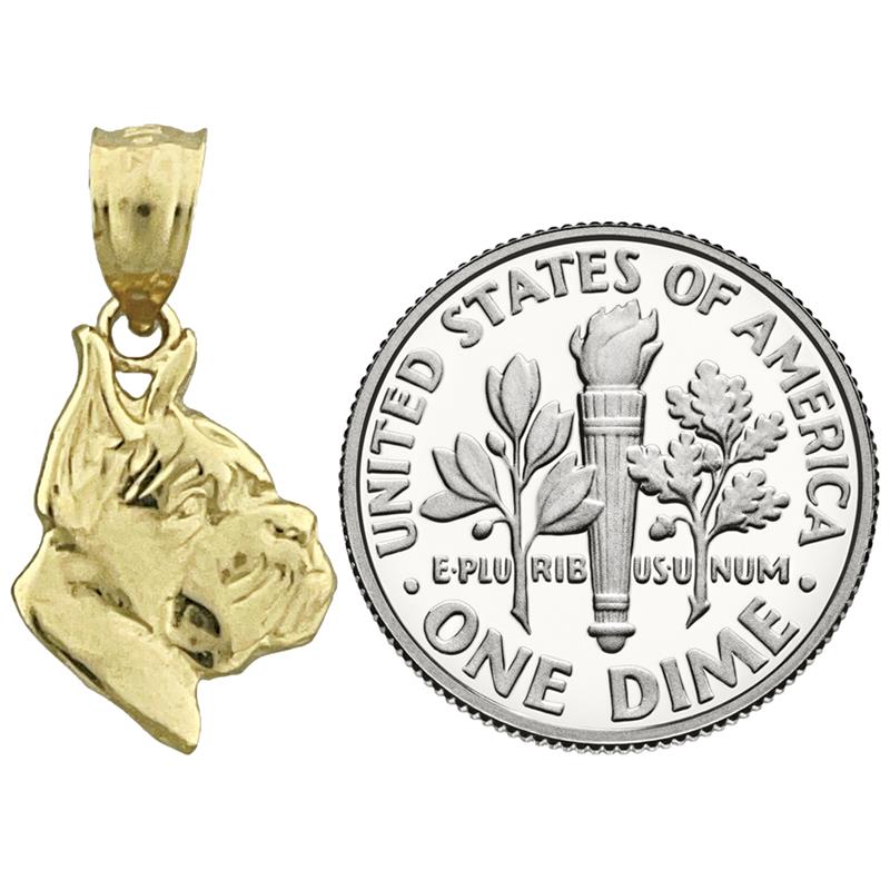14K Gold Boxer-Gesicht-Charm