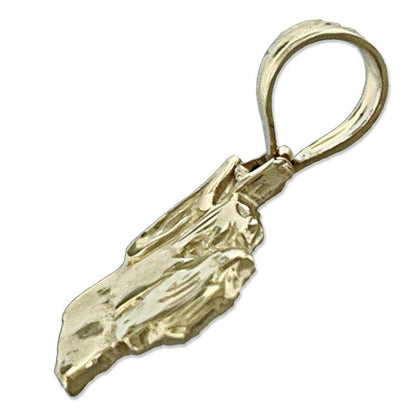 14K Gold Boxer-Gesicht-Charm