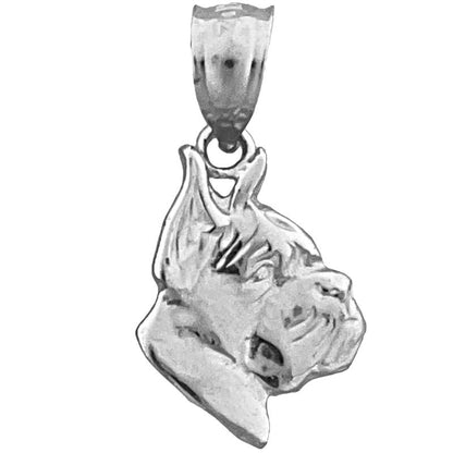 14K Gold Boxer-Gesicht-Charm