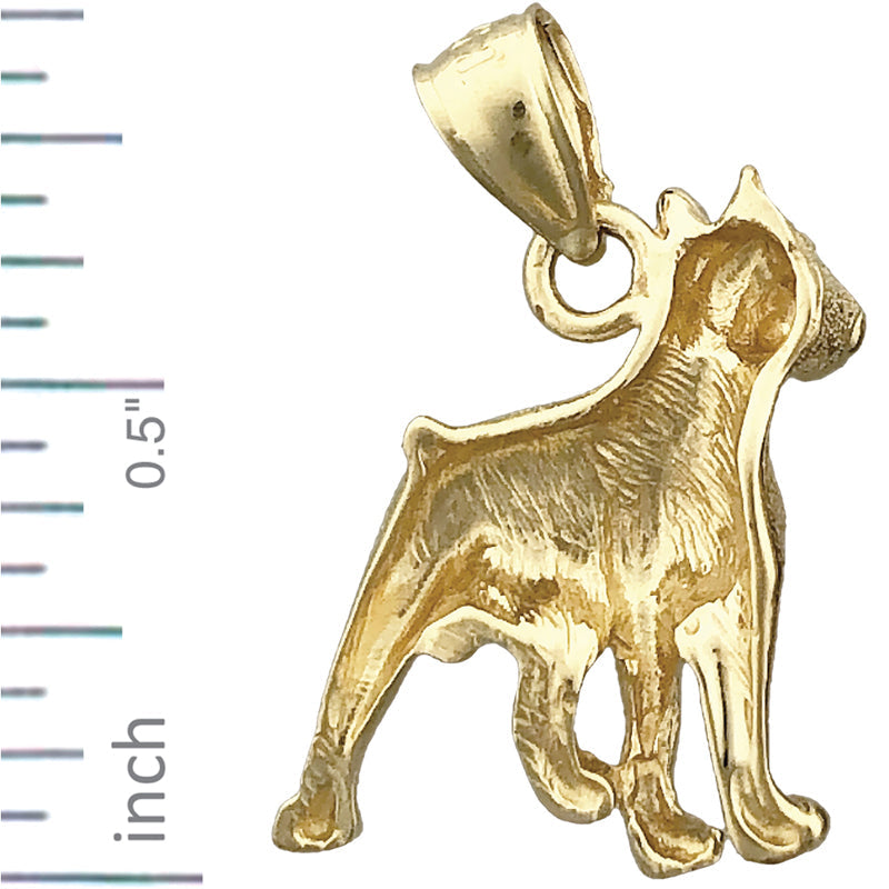 14K Gold Bullterrier-Charm
