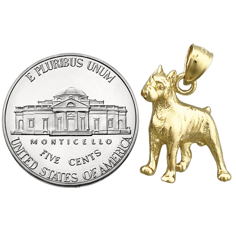 14K Gold Bullterrier-Charm