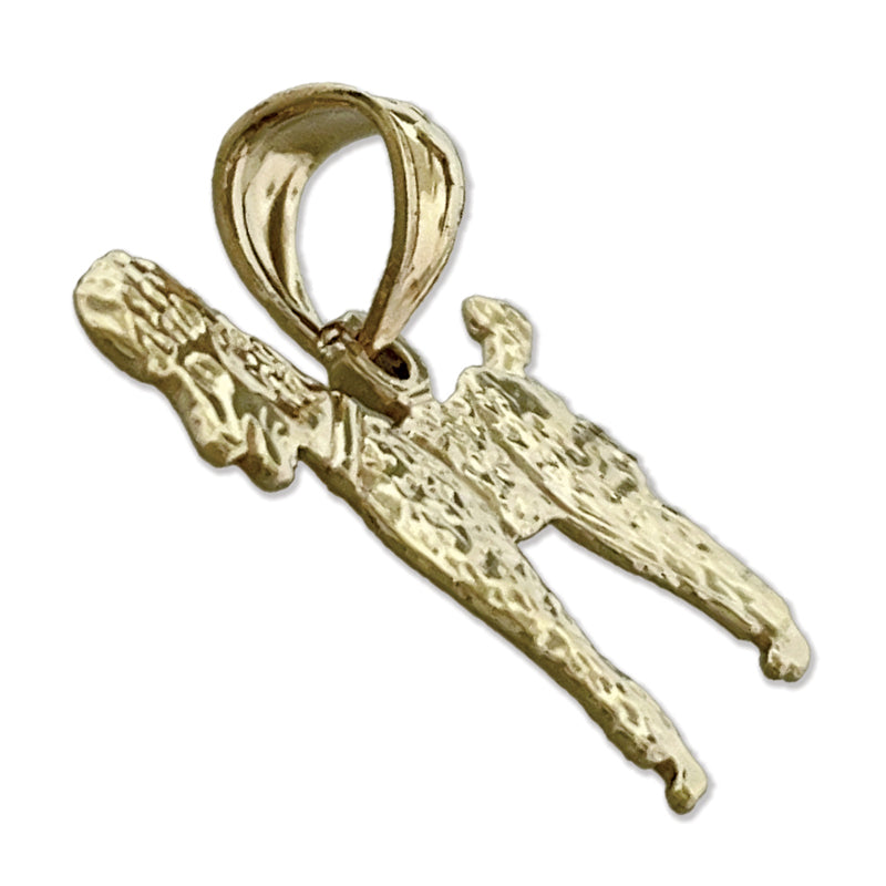 14K Gold Vollverkleideter Pudel-Charm