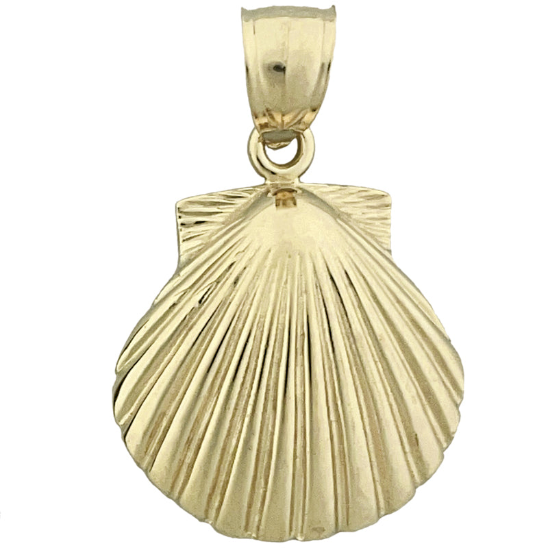 585 Gold 20-mm-Muschelanhänger (Jakobsmuschel)