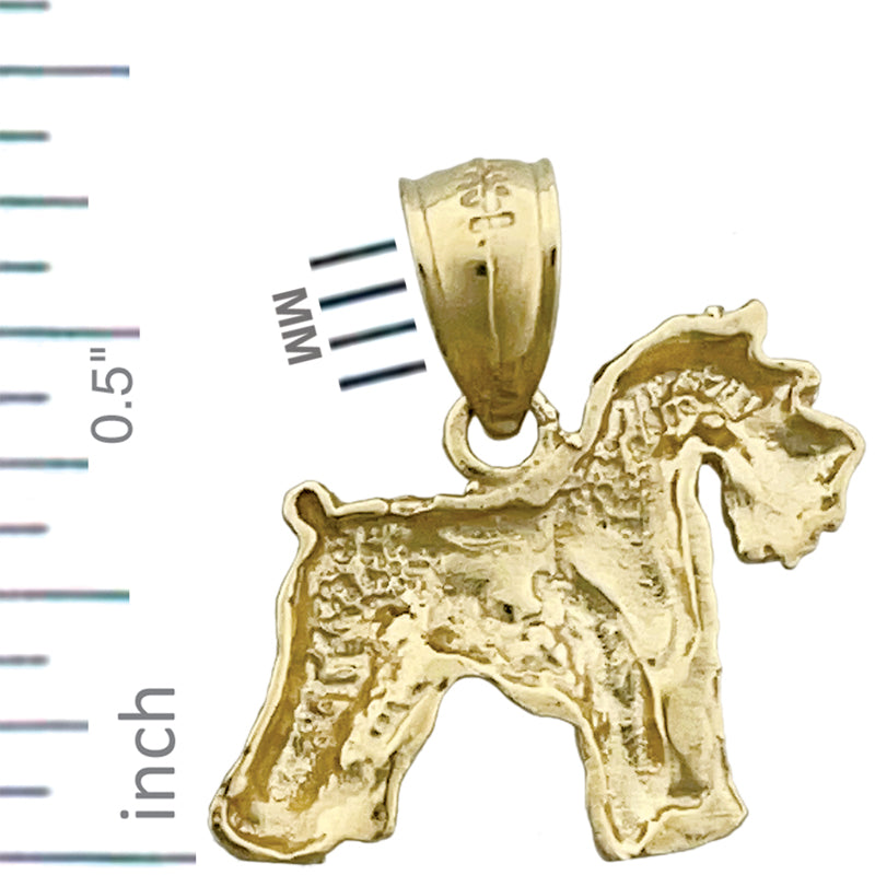 14K Gold Schnauzer-Charm