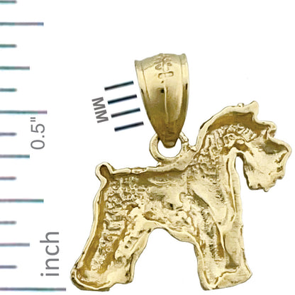 14K Gold Schnauzer-Charm