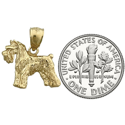 14K Gold Schnauzer-Charm