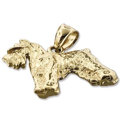 14K Gold Anhänger Zwergschnauzer Miniatur