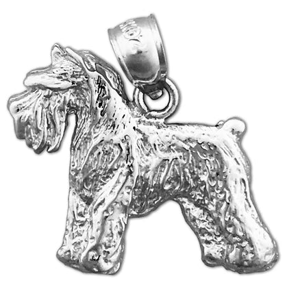 585 Gold Schnauzer-Anhänger
