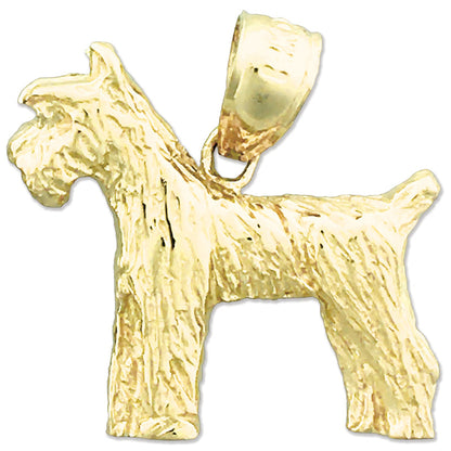 14K Gold Deutscher Schnauzer Charm