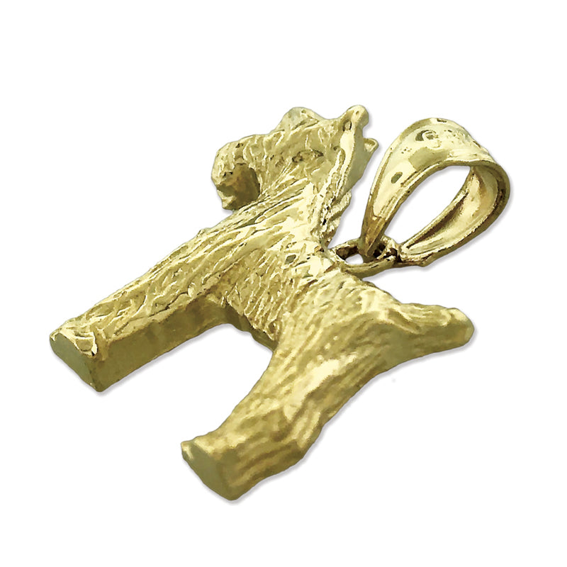 14K Gold Deutscher Schnauzer Charm