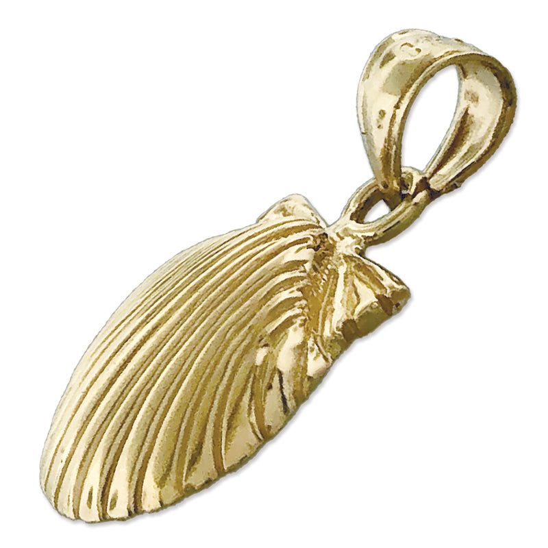 14K Gold 14MM Mini Muschelschale-Charm