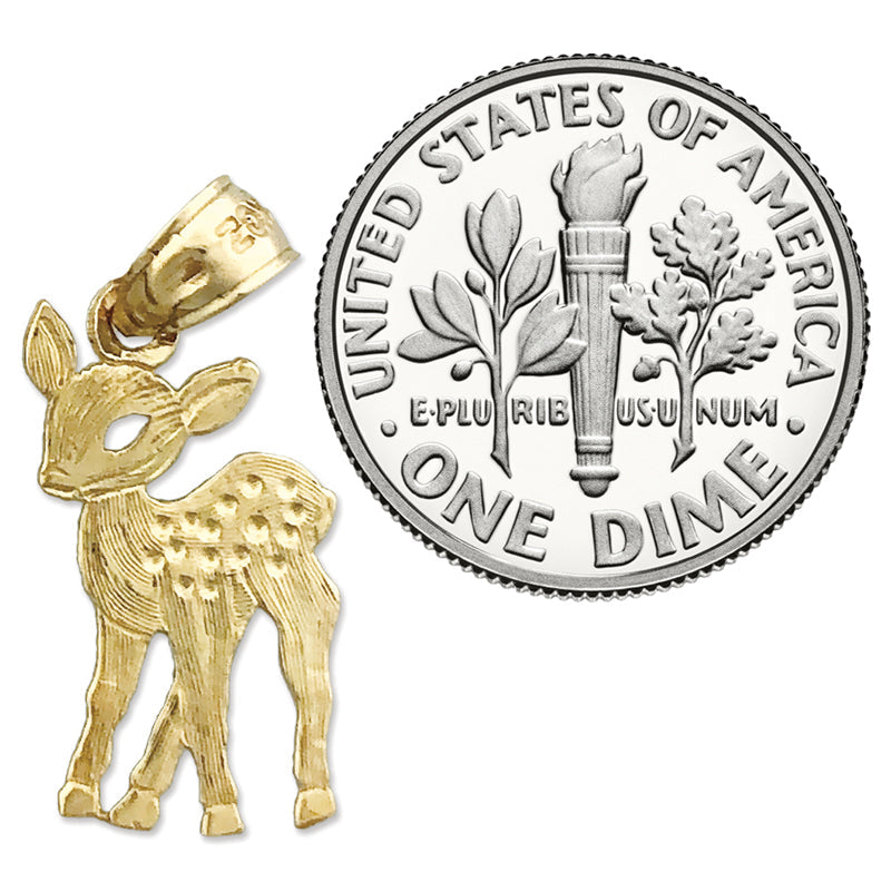 585 Gold Bambi-Charm