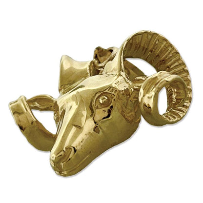 14K Gold Ram-Kopf-Anhänger