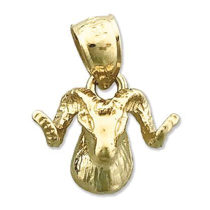 14K Gold Widderkopf-Charm