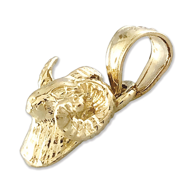 14K Gold Widderkopf-Charm