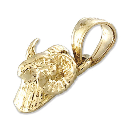14K Gold Widderkopf-Charm