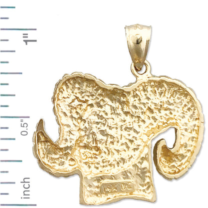 Widderkopf-Anhänger aus 14K Gold