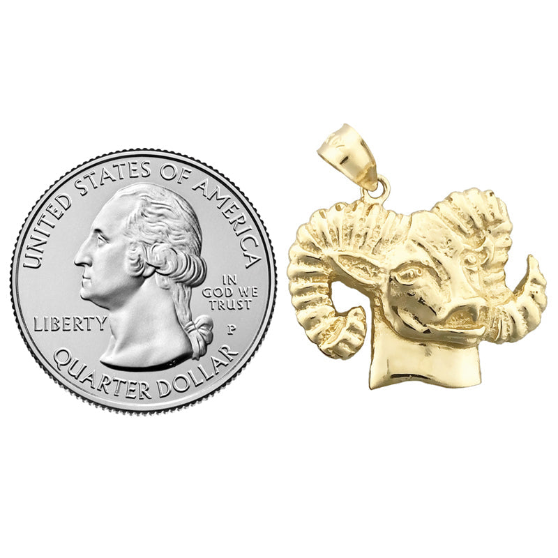Widderkopf-Anhänger aus 14K Gold