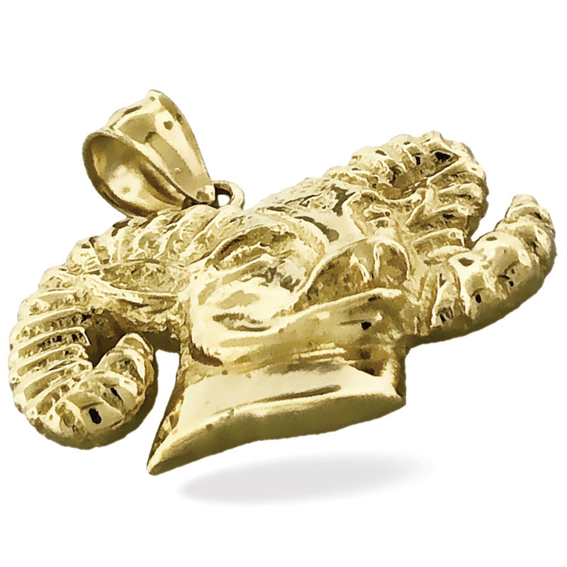 Widderkopf-Anhänger aus 14K Gold
