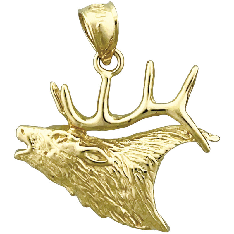 585 Gold Elchkopf-Anhänger